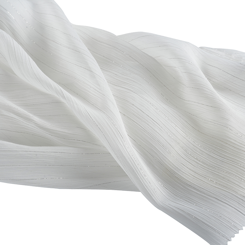 75D সিলভার সিল্ক শিফন ক্রেপ