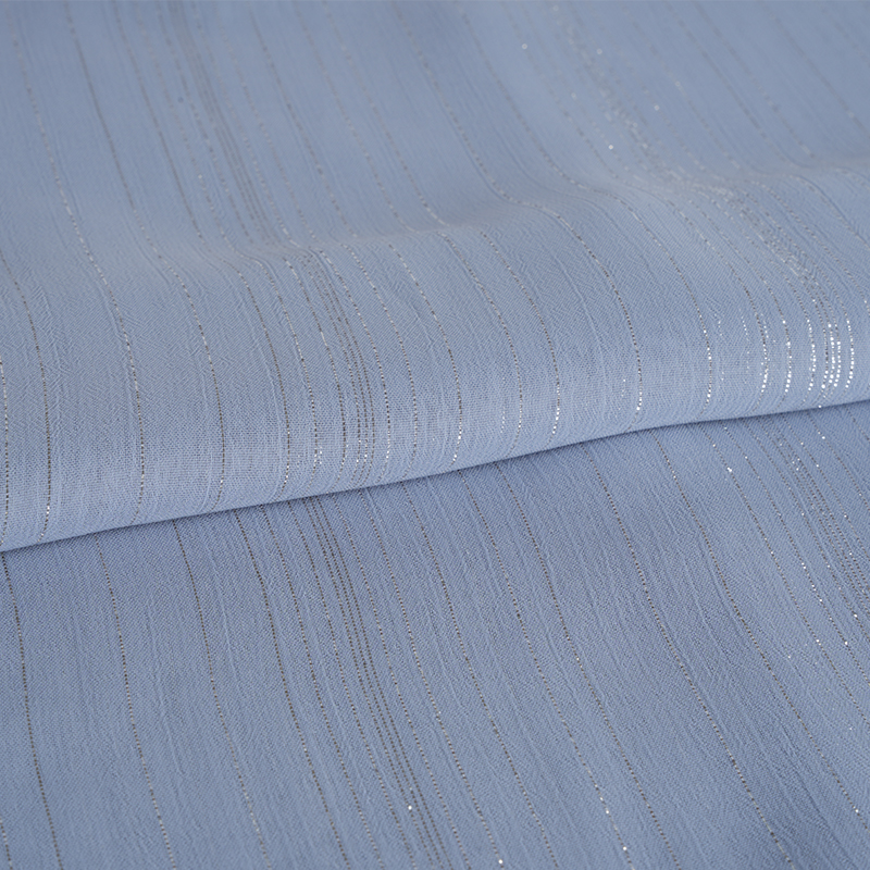 75D অনিয়মিত সিলভার সিল্ক শিফন ক্রেপ