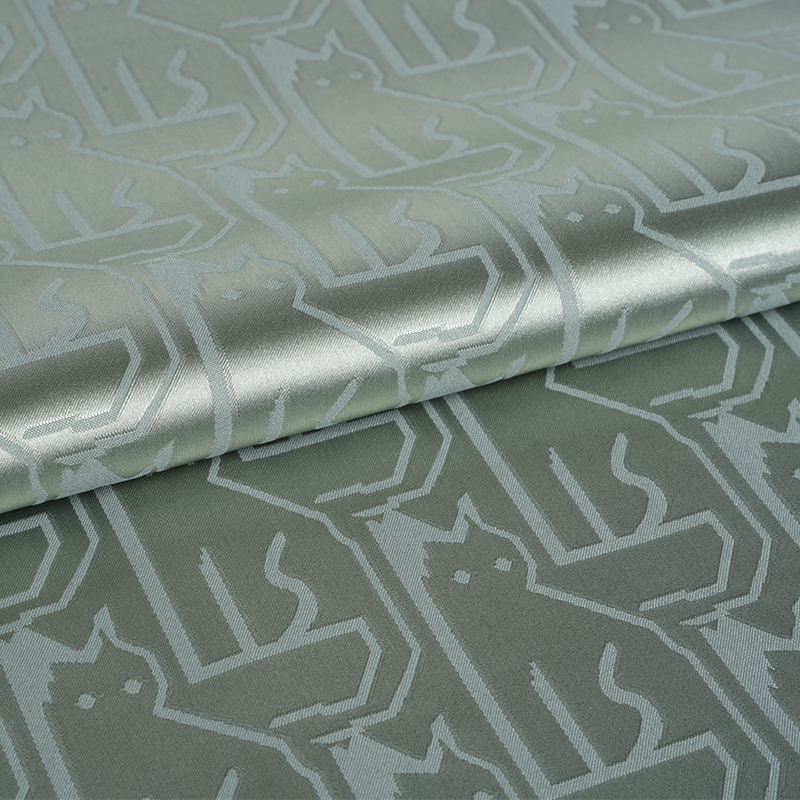 75D প্রসারিত সাটিন অনিয়মিত বিড়াল মাথা