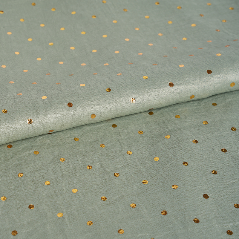 2026 ভেলভেট সাটিন এয়ারফ্লো সিলিন্ডার ডট ফয়েল স্ট্যাম্পিং ফ্যাব্রিক