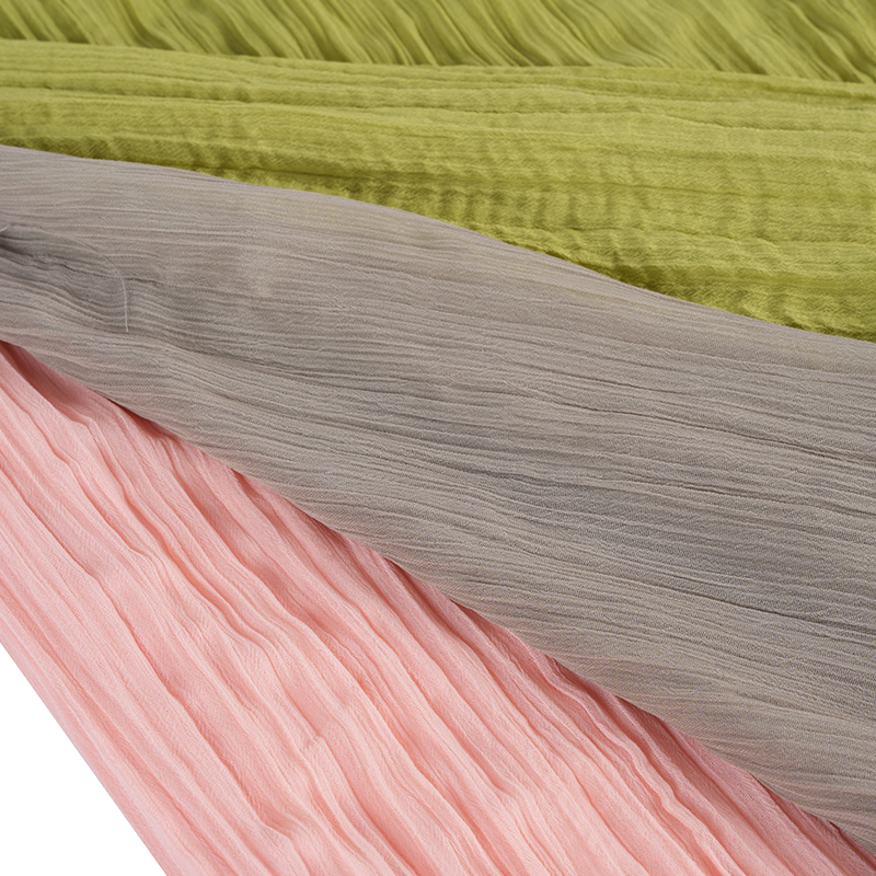 75d শিফন ক্রেপ প্লেটেড কাপড়