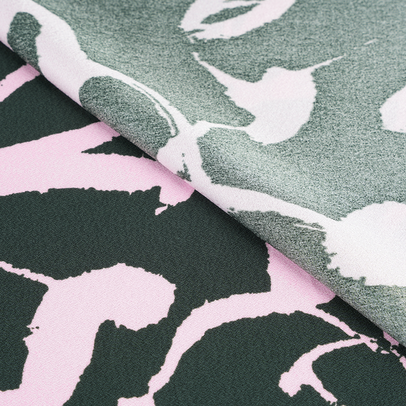 75D*120D পলিয়েস্টার সিল্ক কুঁচকানো আরবি প্রিন্ট ফ্যাব্রিক