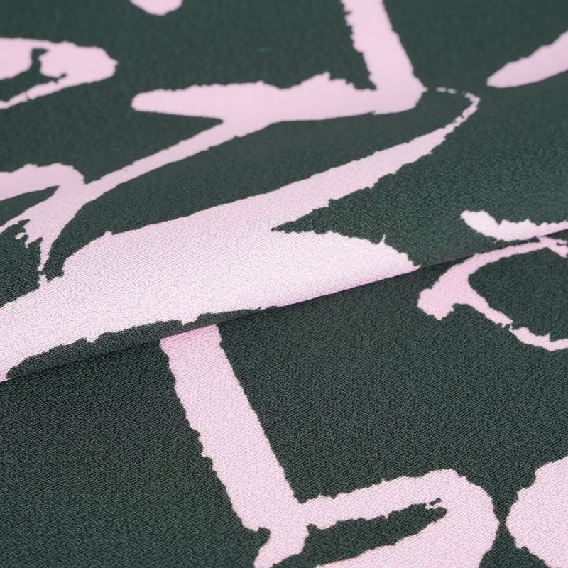 75D*120D পলিয়েস্টার সিল্ক কুঁচকানো আরবি প্রিন্ট ফ্যাব্রিক