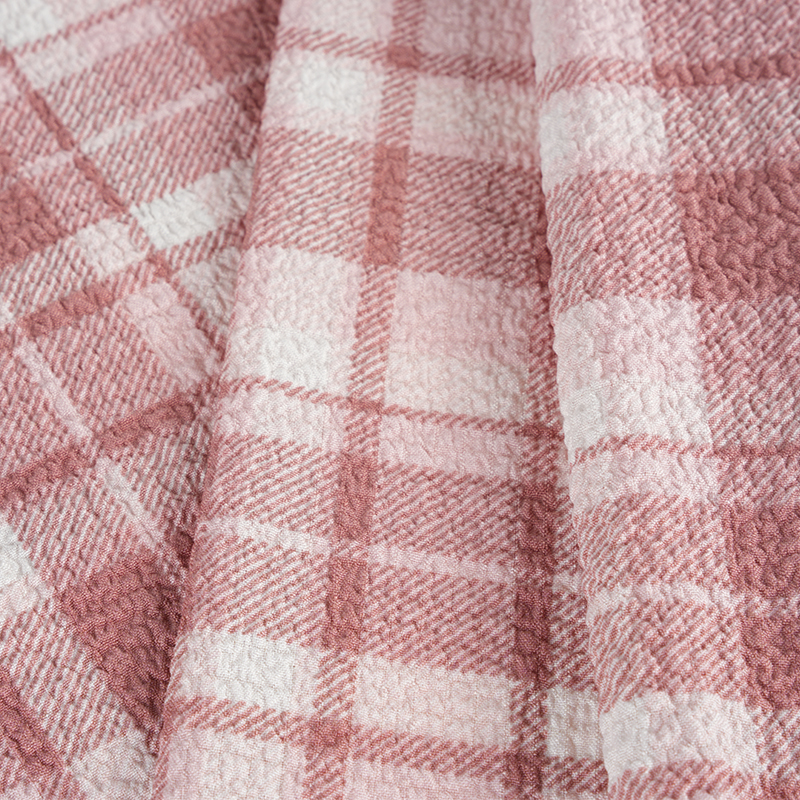 100D/150D আইডিয়াল গ্রিড প্রিন্ট ফ্যাব্রিক