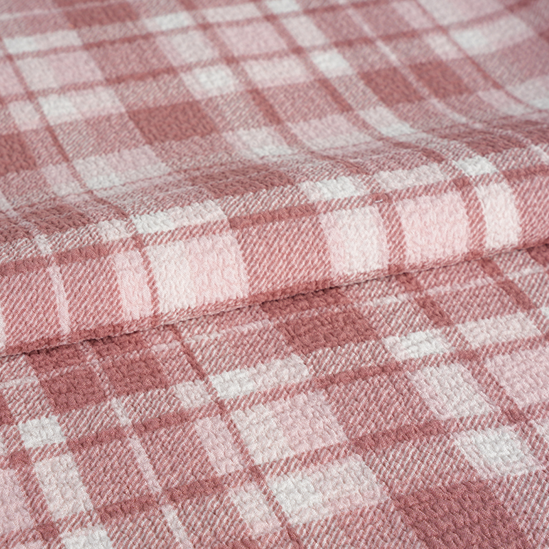 100D/150D আইডিয়াল গ্রিড প্রিন্ট ফ্যাব্রিক