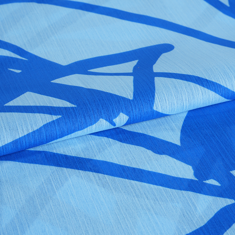 BD2503 75D ড্রিম স্পেস শিফন প্রিন্ট ক্রেপ ফ্যাব্রিক