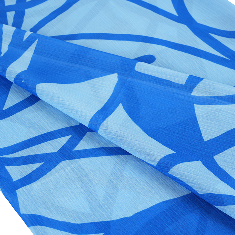 BD2503 75D ড্রিম স্পেস শিফন প্রিন্ট ক্রেপ ফ্যাব্রিক