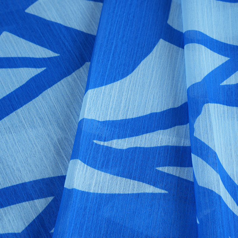 BD2503 75D ড্রিম স্পেস শিফন প্রিন্ট ক্রেপ ফ্যাব্রিক