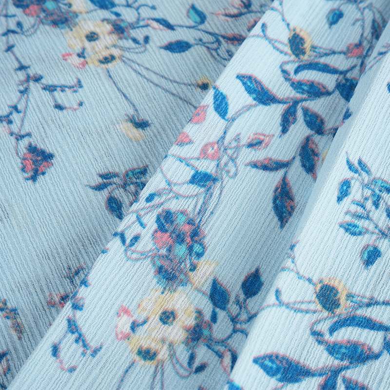 50*68 কম্পোজিট সিল্ক বার্ক ক্রিঙ্কল হিবিস্কাস ফ্লাওয়ার ওয়াটারমার্ক ফ্যাব্রিক