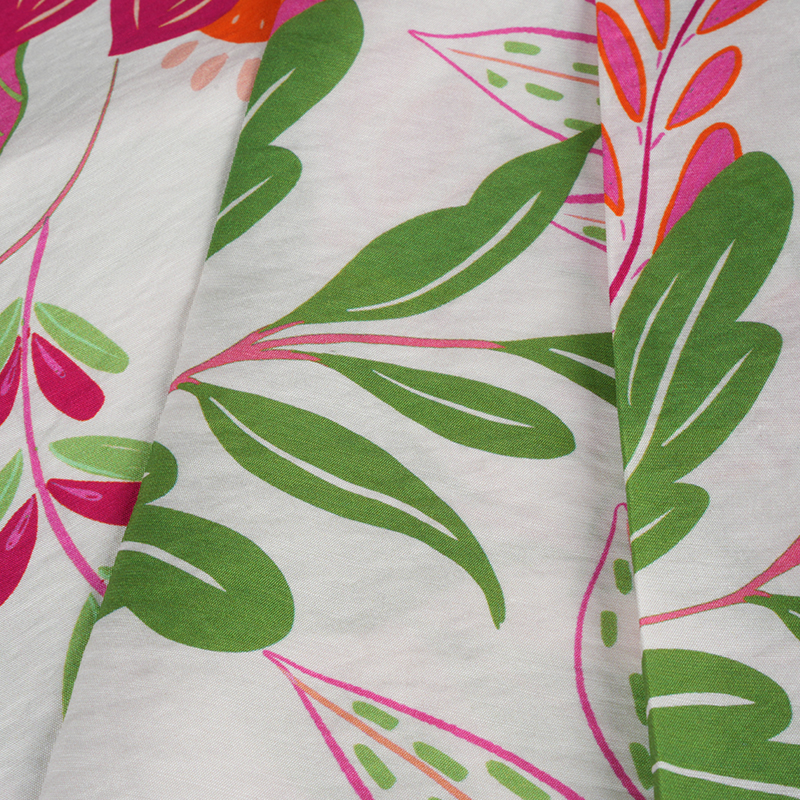 Rn সেমি-গ্লস প্লেইন বার্ড অফ প্যারাডাইস প্রিন্ট ফ্যাব্রিক