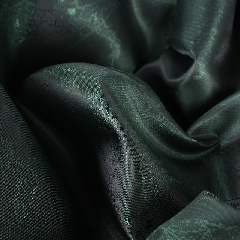 পলিয়েস্টার Cationic ইংরেজি লোগো মানচিত্র Jacquard