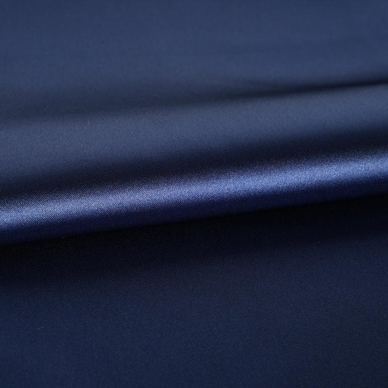 50D*50D ডাইড চকচকে টুইস্টেড স্ট্রেচ সাটিন ডাইং ফ্যাব্রিক