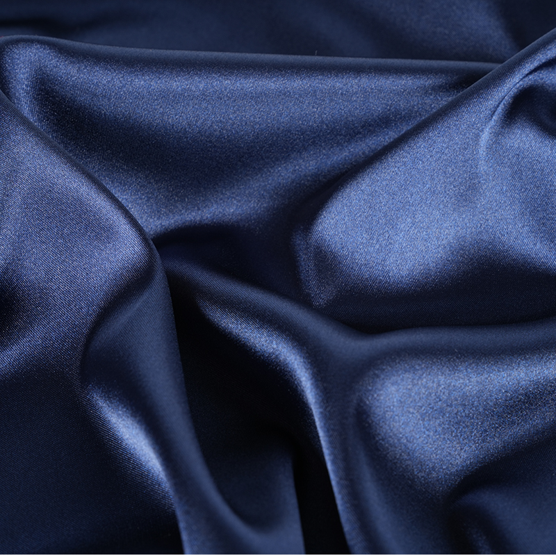 50D*50D ডাইড চকচকে টুইস্টেড স্ট্রেচ সাটিন ডাইং ফ্যাব্রিক