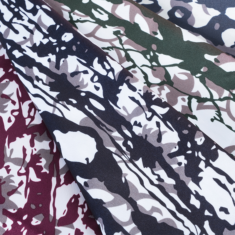 50/75 ম্যাট সাটিন গ্রাফিতি প্রিন্ট ফ্যাব্রিক