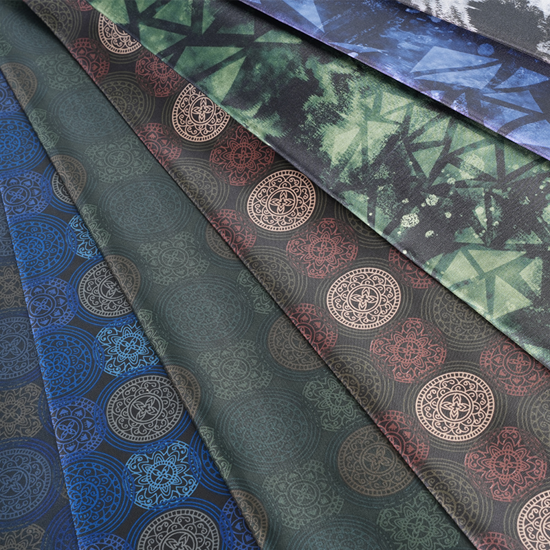 180T হালকা স্পিনিং হ্যাজি আইসক্রিম প্রিন্ট ফ্যাব্রিক