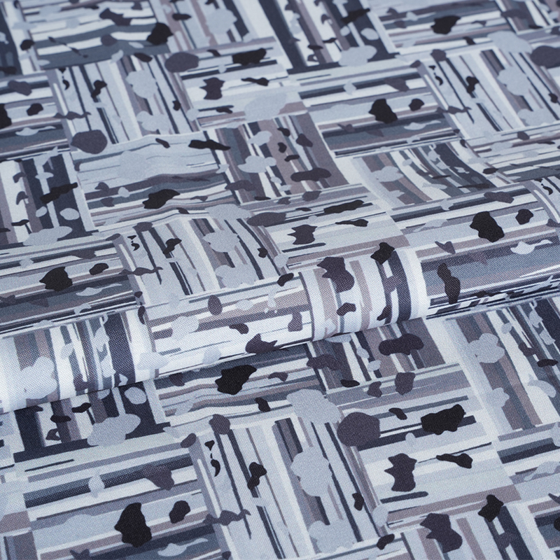 100D*40S কুল সিল্ক কটন বিমূর্ত ইতিবাচক এবং নেতিবাচক ব্লক ডিজিটাল প্রিন্টিং ফ্যাব্রিক